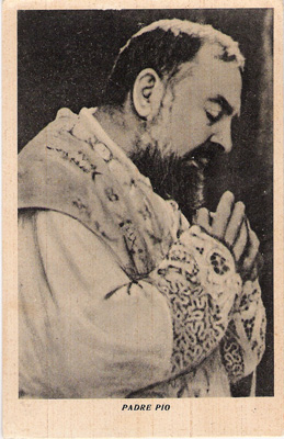 Padre Pio saying Mass