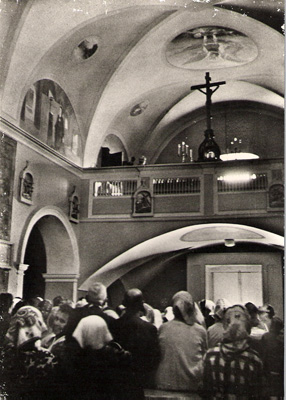 Padre Pio in the choir loft praying