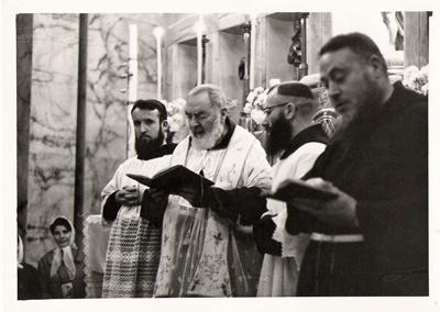 Padre Pio saying Mass