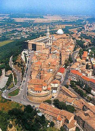 Aerial view of the Basilica of Loreto